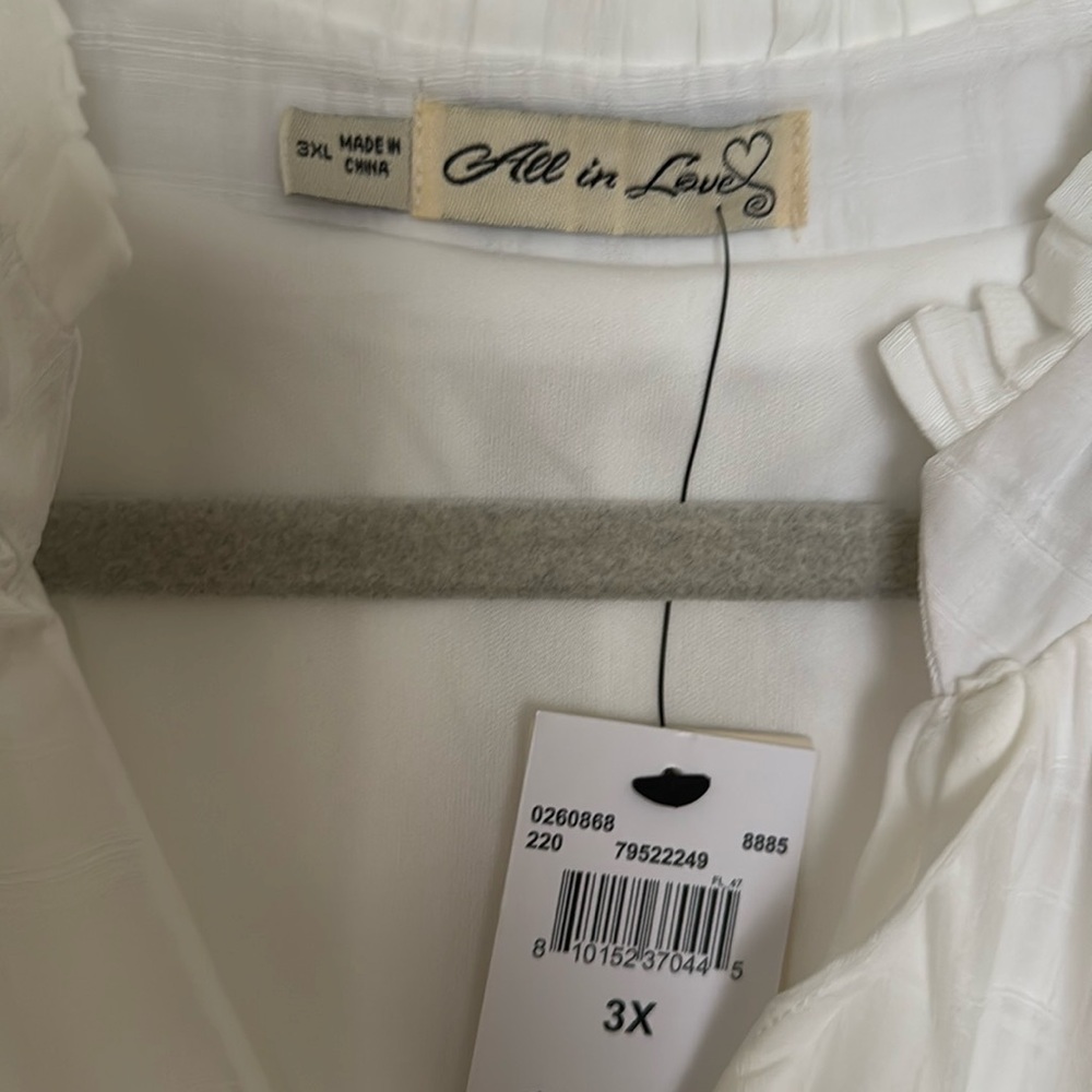 All In Love White Sleeveless Dress, Size 3X, NWT - Picture 2 of 10